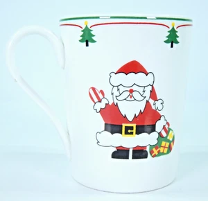 CHRISTOPHER STUART SANTA'S GREETING BONE CHINA CERAMIC CHRISTMAS COCOA MUG EUC! - Picture 1 of 6