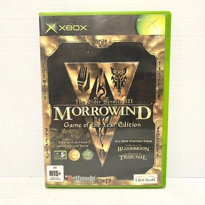 The Elder Scrolls III: Morrowind GOTY Edition + Manual - Xbox Original - Tested - Picture 1 of 4