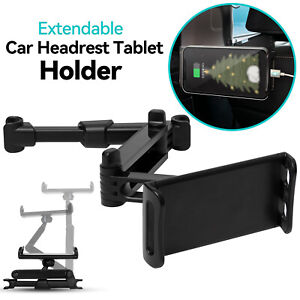 Extendable Car Back Seat Headrest Long Mount Universal Holder For iPad Tablet AU
