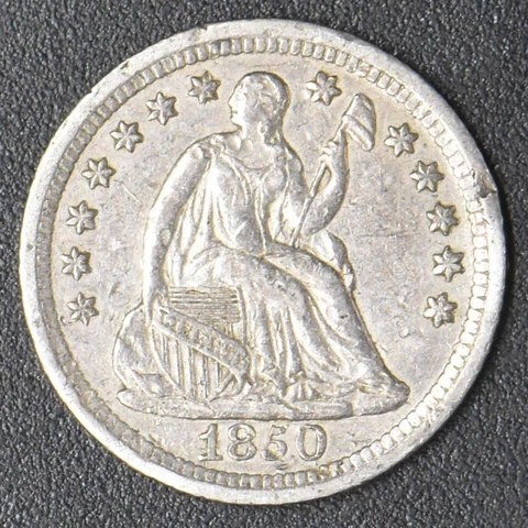 1850-O Seated Liberty Half Dime New Orleans 5C - COINGIANTS Cover