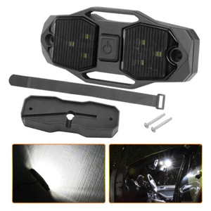 UTV White Interior LED Dome Map Light Switch Truck Off road Roll Bar Cage Pickup - Picture 1 of 8
