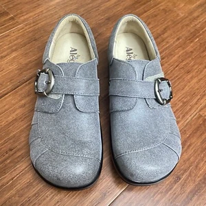 Alegria Shoes Womens 37 US 7 Khloe Drifted Buckle Loafer KHL-643 Leather NEW - Picture 1 of 7
