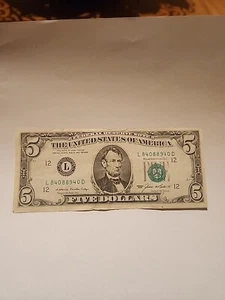 1985 5 dollar bill - Picture 1 of 8