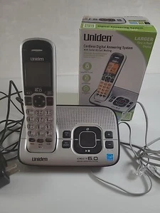 Uniden D1680 Jednoliniowy telefon bezprzewodowy z podstawą i przewodami - przetestowany i działający - Zdjęcie 1 z 16