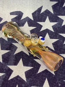 ANIMAL GLASS PIPA CHILLUM HEAVY 1 HITTER BOWL DUGOUT SMOKE BEE USA QUALITY BLOWN - Picture 1 of 12