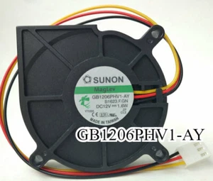 1PCS SUNON GB1206PHV1-AY DC12V 1.6W 6CM 6015 turbo blower fan Fast Shipping - Picture 1 of 1