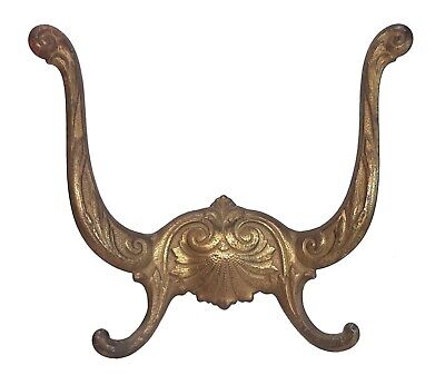 Antique Cast Iron Hall Tree Decorative Double Hat Coat Hook Reclaimed Salvaged • 49.99£