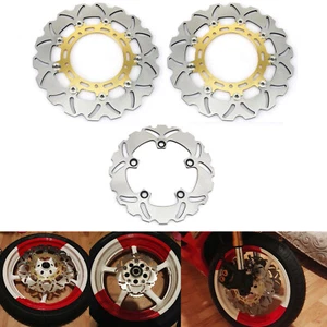 Für Yamaha YZF R6 2005-2016 YZF R1 2007-2014 Vorne Hinten Bremsscheiben Scheiben Rotoren - Bild 1 von 7
