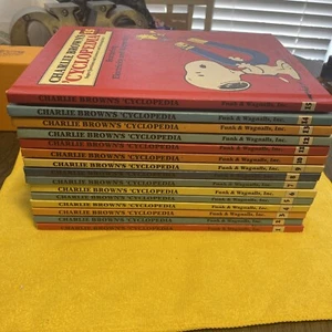 CHARLIE BROWN CYCLOPEDIA Complete Set VOL 1-15 Children Kids Childs Vintage 80's - Picture 1 of 20