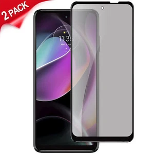 2-Pack Privacy Tempered Glass Screen Protector for Motorola Moto G 5G 2023 - Picture 1 of 4
