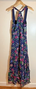 Shoshanna Midnight Women’s 10 Navy Floral Sleeveless Dress NWT Fashion - Picture 1 of 8