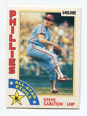 1984 O Pee Chee Card #395 Steve Carlton Philadelphia Phillies - Image 1 of 2