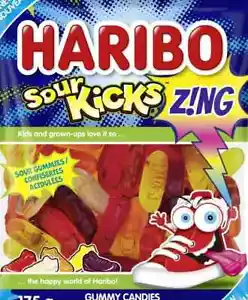 Haribo Sour Kicks Gummies 4 Pounds Bulk Soft Gummy Candy FREE SHIP 48 STATES - Picture 1 of 5