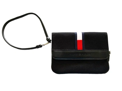 Muñequera ajustable TOMMY HILFIGER tela negra roja blanca detalle logotipo Foto 1 de 4