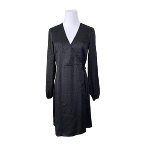 Banana Republic schwarz Wickel Leopard Tiermotiv Kleid 2 Neu mit Etikett Old Money Mob Frau - Bild 1 von 9