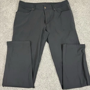 Lululemon ABC Classic-Fit Pants Mens 34 (Fit 35x33) Gray Warpstreme LM5ADFS - Picture 1 of 15