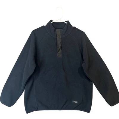 Sudadera suéter para mujer Oakley negra polar ajuste de rendimiento cuello a presión XL Foto 1 de 4