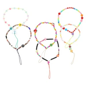6 Pcs Mobile Phone Charm Pendant Rope Smartphone Ropes Detachable Phones Chain - Zdjęcie 1 z 12