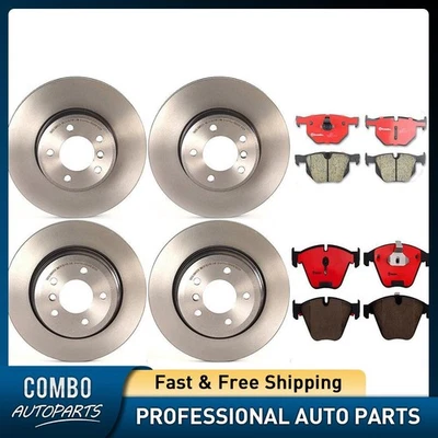 Juego de pastillas de freno de disco delanteras traseras rotor de freno de disco para BMW 528i 2008-2009 Foto 1 de 4