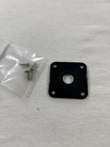 2011 Gibson Les Paul Studio Black Output Jack Plate w/ HW - Picture 1 of 8