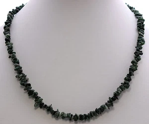 Verde Ópalo Cadena de Piedras Preciosas Verde ca.45cm Cierre Mosquetón Getrommt - Imagen 1 de 1