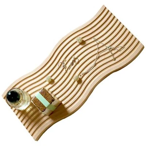 BLOFLO Decorative Tray Wave Shaped Natural Wooden Trays for Decor Rustic Wood... - Picture 1 of 9