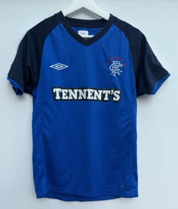 Glasgow Rangers 2010/11 Football Training Shirt Umbro Blue Mens Small S - Picture 1 of 9