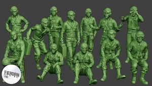 Artejaol Toy soldiers American Tank Crew ww2 (12 fig.) 1:32 from FIERDAN Studio - Picture 1 of 1