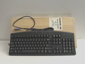 NOS Dell PS2 PS/2 Keyboard Black Wired Standard TH-025PGG-37171 NIB! - Picture 1 of 11