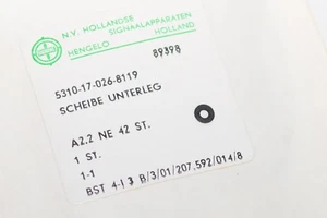 42 Stück MIL Spec M2-Unterlegscheibe / Scheibe, Dicke 0.3 x Ø2.2 mm, DIN125, NOS - Picture 1 of 3