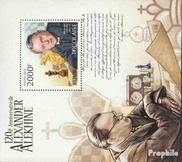 Chess Alexander Alekhine 130th Anniversary MNH Stamps 2022 Guinea