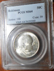 1936  Robinson  Commemorative Silver Half Dollar MS64 PCGS