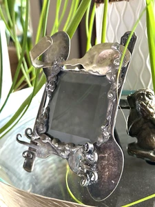 DIANE MARKIN PICTURE FRAME Spoons & Forks Handmade WELDED SILVERPLATED Glass - Picture 1 of 23