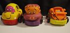 Just B You Pull Back Cars Chunky Baby Toddler Teach Toys Lot of 3 Battat Soft