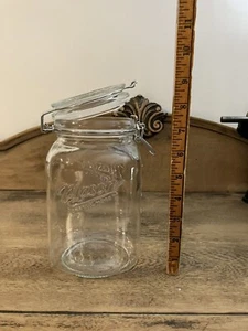Mason Craft & More Clear Glass Clamp Jar, 52 Oz, 1.5L - Picture 1 of 4
