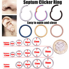 Nose Ring Nose Lip Hoop Cartilage Tragus Helix Ear Piercing Surgical Steel Ring
