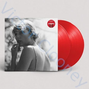 TAYLOR SWIFT Folklore US TARGET EXCLUSIVE Meet Me Behind the Mall RED VINYL 2-LP - Picture 1 of 6