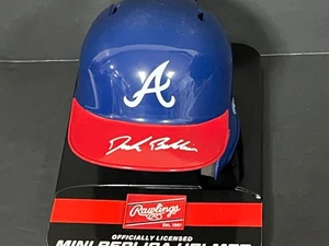 Drake Baldwin Braves Autographed Signed Mini Helmet Beckett Witness . - Picture 1 of 4
