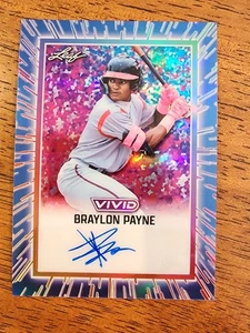 2025 Leaf Vivid Baseball - Auto - Autograph - Braylon Payne #2/6 - Picture 1 of 2
