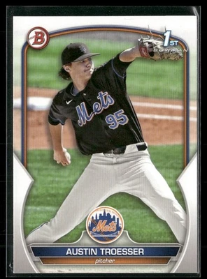 Austin Troesser 2023 Bowman Draft New York Mets #BD-176 - Image 1 of 2