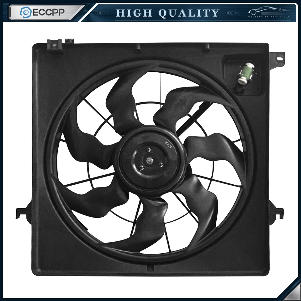 Electric Radiator Fan Assembly For 14 2015 2016 2017 2018 Hyundai Santa Fe Sport - Image 1 of 4