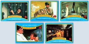 James Bond Moonraker 1979 Movie Trading Card - lot of 5 - #s 22, 40, 49, 55, 60 - Picture 1 of 11