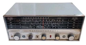 Hallicrafters S-120 Ham AM/FM Radio 4-Band Shortwave Receiver TURNS ON BUZZES - Zdjęcie 1 z 11