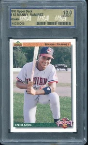 1992 Upper Deck #63 - Manny Ramirez Rookie USA Gem Mint 10 - Bild 1 von 2