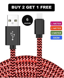 1M 2M 3M Extra Long Charger & Sync Charging cable for iPhone XR 11 14 X 8 7 13 6 - Picture 1 of 42
