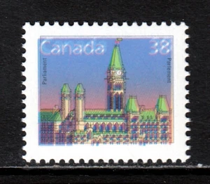 CANADÁ — SCOTT 1165d — 1988 38¢ PARLAMENTO — DOBLE IMPRESIÓN — MNH — SCV $225 - Imagen 1 de 2