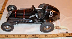 RAY COX #8 THIMBLE DROME CHAMPION TETHER CAR IN BLACK 1950s - Picture 1 of 5