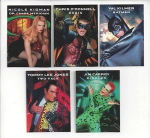 1995 BATMAN FOREVER MOVIE UNOCAL 76 PROMO Cards SET OF 5 - Picture 1 of 2