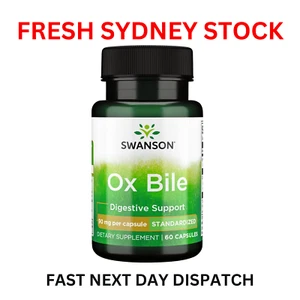 Swanson Ox Bile 90 mg 60 Capsules Fat Digestive Support Iron Absorption - Bild 1 von 5