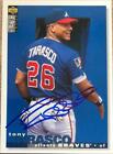 Tony Tarasco Autographed 1995 Collector's Choice #159